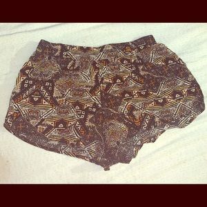 Printed Short Shorts